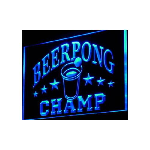 I941 Beer Pong Champ Beer Bar Pub NEW Decor Neon Light Light Signs On/Off Switch 20+ Colors 5 Sizes