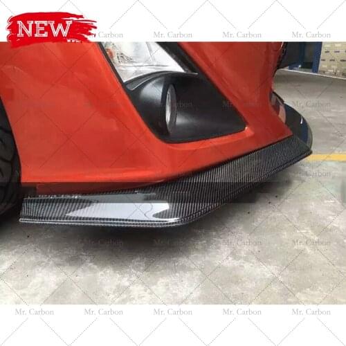 CARBON FRONT LIP FOR GT86 BRZ JDM STYLE CARBON FIBER FRONT BUMPER BOTTOM SPLITTER TRIM 3PCS BODY KIT TUNING PART FOR BRZ RACING