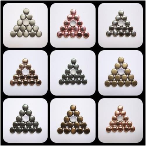 Punk Studs Round Loose Rhinestones 6MM Hot-Fix Studs For Bags 144Pieces Scarf Decoration Shoes Accessories Diy Handmade Crafts