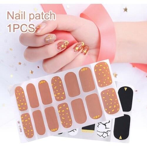 3D Metal Nail Sticker Full Wraps Waterproof Sweatproof Long Lasting Nail Patch Home Nail DIY Nail Sticker Nails Accesorios -VL16