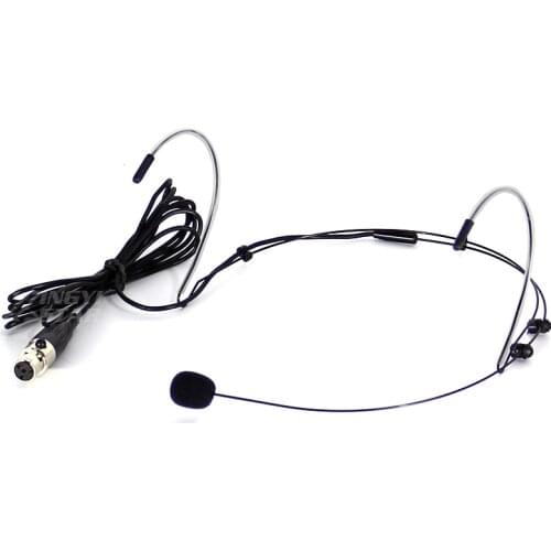Mini XLR 4 Pin TA4F Plug Wired Condenser Headset Microphone Professional Mike For SHURE Karaoke Wireless Mic System Transmitter
