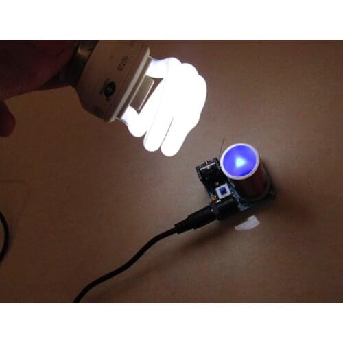 BD243 Mini Tesla Coil Kit 12V Electric Circle DIY Electronic Production Parts Space Point Fluorescent Lamp