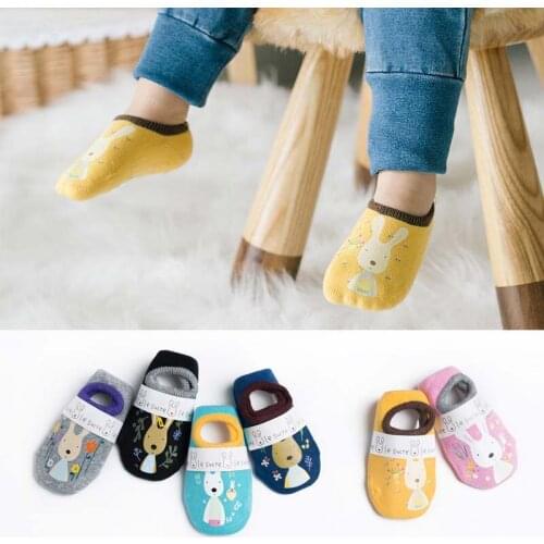 Newborn Baby Spring Autumn Socks Infant Floor Socks Anti Slip Boy Socks Cartoon Frog Monkey Lions Baby Girl Ankle Socks 0-4 T