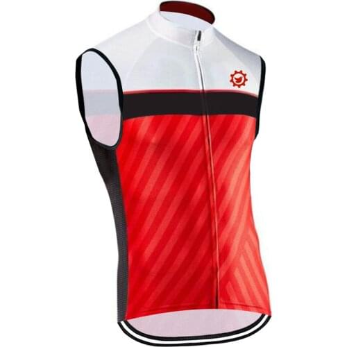 2020 New Windproof Cycling Breathable Summer Sleeveless Vest MTB Ropa Ciclismo Maillot Gilet Sportswear Cycling Jersey Men