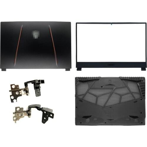 NEW For MSI GE65 MS-16U1 Series LCD Back Cover/Front Bezel/LCD Hinges Black Top Case A Shell 3076U1A222HG01 Metal