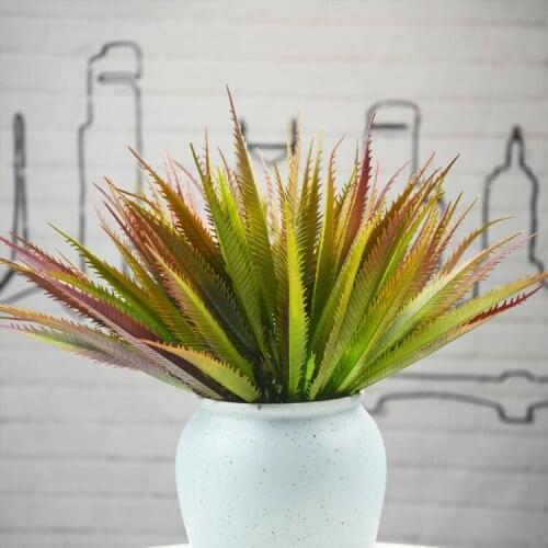 NuoNuoWell 6Pcs/Set 11'' Artificial Grass Oil Painting Gladiolus Succulent Plants