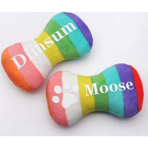 Personalized Dog Toy with Squeaker,Custom Dog Toy,Dog Bone Toy,Personalized Dog Gift,Dog Lover Dog Mama New Puppy Gifts Dog Toy