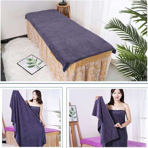 Microfiber towelBeauty Salon Bath Towel and Face Towel Massage Quick-Dry Special Large Towel Thick Microfiber Absorbent Soft Ste