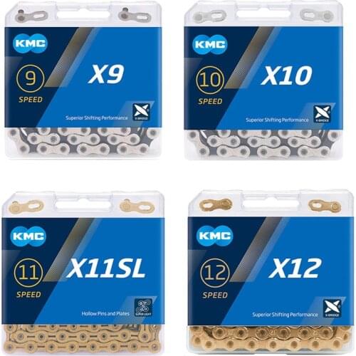 KMC Cycle 9/10/11/12 Speed Chain X-EL X-SL Series W/ Original MissingLinks Double X Bridge Top Performance Light Weight