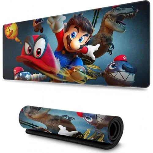 Super Marios DIY Design Game mousepad Computer Gaming Mousepad Anti-slip Natural Rubber with Locking Edge Gaming Mouse Mat