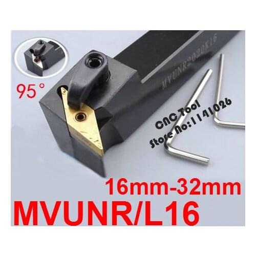 Angle95 MVUNR1616H16 MVUNR2020K16 MVUNR2525M16 MVUNR3232P16 MVUNL1616H16 MVUNL2020K16 MVUNL2525M16 MVUNL3232P16 Lathe Tools