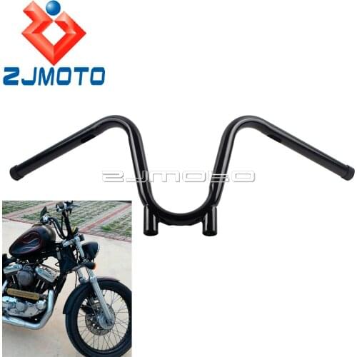 Universal Motorcycle 1" Handlebar Pullback Bar For Harley Sportster Dyna Cafe Racer Chopper Bobber 25mm Bootlegger Handlebar