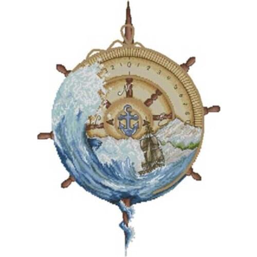 Storm compass patterns Counted Cross Stitch 11CT 14CT 18CT DIY Cross Stitch Kits Embroidery Needlework Sets home decor