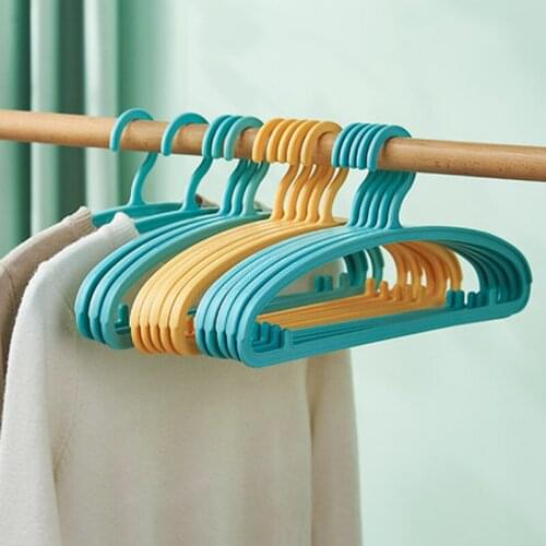 20pcs/Lot 40cm No Trace Plastic Clothes Hangers Anti-skid Coat Rack for Dry and Wet Laundry