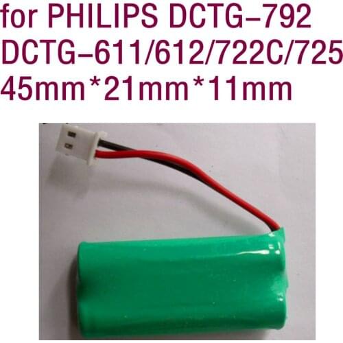 High quality Ni-MH Battery 2.4V 900MAH For PHILIPS DCTG-792 DCTG-611/612/722C/725 Wireless landline telephone fixed line