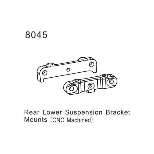 ZD racing 1/8 After the lower arm fixed block group 8045