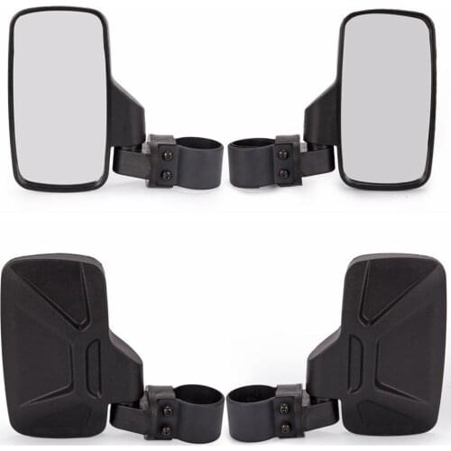 1 Pair Universal View Mirror 1.75" 2" UTV Side Rear View Mirrors Motorcycle Rearview Mirror for Polaris RZR XP1000 XP1K Turbo
