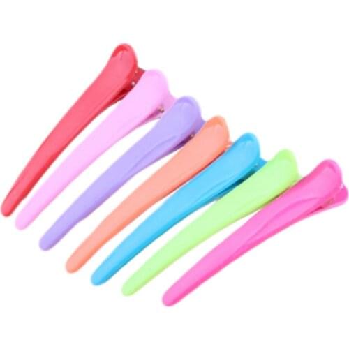 1Pc Women Girls Sweet Jelly Candy Color Single Prong Hair Clip Semi Transparent Hairdressing Salon Non-Slip Hair Bows Alligator