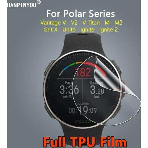 10Pcs For Polar Vantage V V2 M M2 Ignite 2 Unite Grit X Ultra Clear Soft TPU Hydrogel Film Screen Protector -Not Tempered Glass