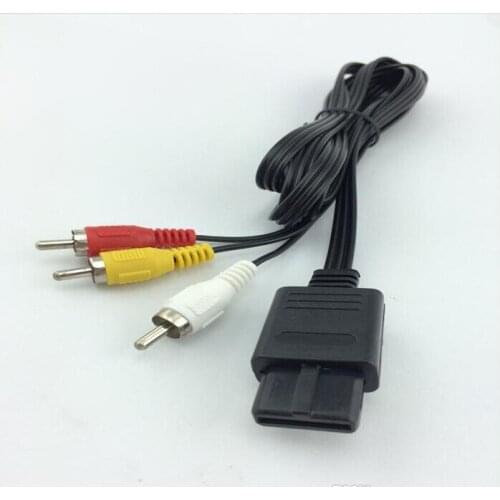 180cm AV TV RCA Video Cord Cable For Game cube/for SNES GameCube/for Nintendo for N64 64 Wholesale