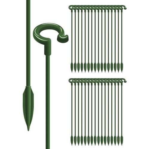 New 30Pcs Plant Stakes For Flowers, Single Stem Plant Support, Garden Plant Stakes For Amaryllis Orchid Lily Rose Tomatoes