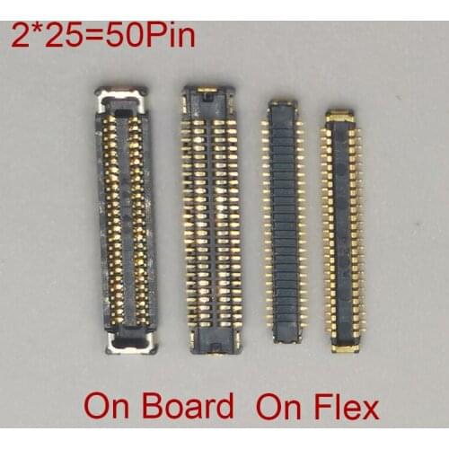5Pcs 50Pin LCD Display FPC Connector For Huawei P20 Note 10 P10 Plus Mate 20 10Pro Mate10 Pro Honor Magic 2 Screen Flex On Board