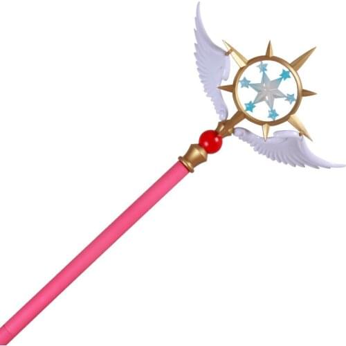 Cardcaptor Sakura Clear Card Kinomoto Sakura Cosplay Star Dream Stick Magic Wand Halloween Party Cosplay Props