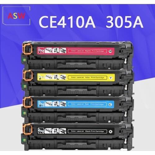 305A CE410 Compatible toner cartridge CE410A CE411A CE412A for HP laserJet Enterprise 300 color M351 M375nw 400 M451nw M451