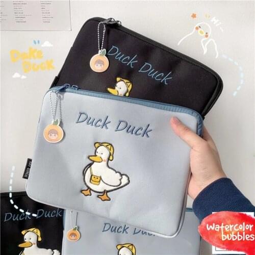 New 11 13 Inch Laptop Tablet Case for Mac Ipad Pro 9.7 10.5 10.8 Inch Cartoon Duck Inner Sleeve Bag Ipad Pro 12 13.3inch Pouch