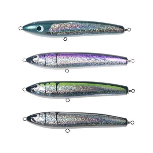 Abalone Shell Pencil Wooden Bait Laser Coating 22cm 20cm 23.5cm 90g 120g 140g