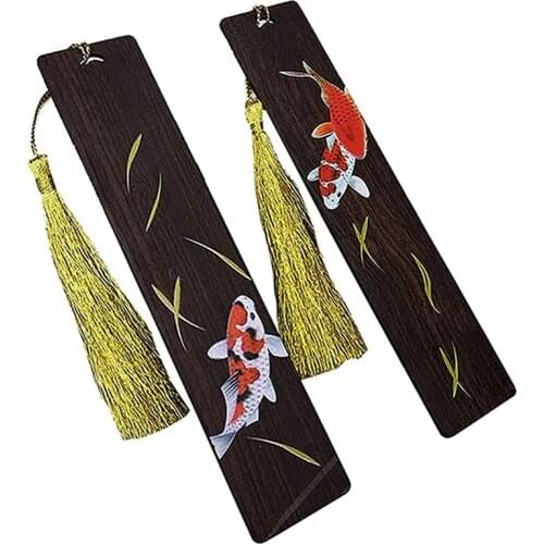 Handmade Wooden Bookmark Gift Box Set, Wooden Bookmark With Tassels,A Unique Gift For Teachers, Students, Men And Women