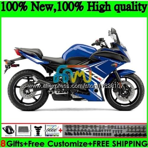 FZ6 R Kit For YAMAHA FZ6N FZ6R 09 10 11 12 13 Blue white 14 15 117BS.53 FZ 6R FZ-6R 2009 2010 2011 2012 2013 2014 2015 Fairing