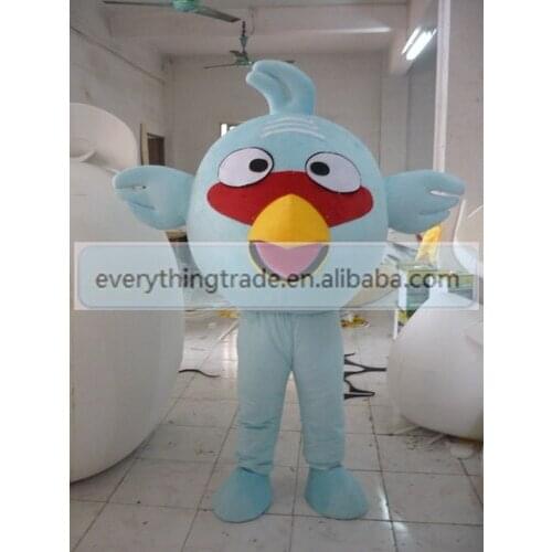 Hot sale Cute Cartoon Character Adult cute blue big bird Mascot Fancy Dress party Costume adult size