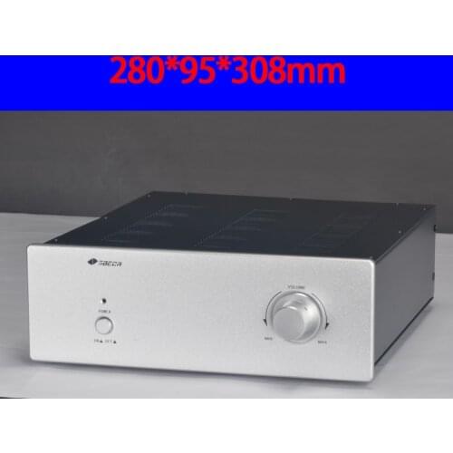 KYYSLB 280*95*308mm AMP-2895 Amplifier Chassis Box House DIY Enclosure with Power Supply Feet Amplifier Case Shell
