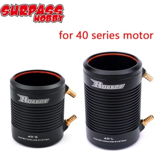 Rocket Aluminum 40-S 40-L Water Cooling Jacket Cover for 4074 4082 4092 RC Boat Brushless Motor
