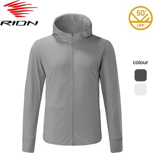RION Cycling Jacket Men Quick Dry Skin Coat Sunscreen Waterproof Anti-UV Thin Outwear Light Men Hiking Jackets