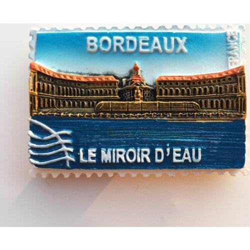 BABELEMI France Bordeaux Refrigerator Magnetic Sticker Famous Landscape Fridge Magnet Modern Home Kitchen Decoration