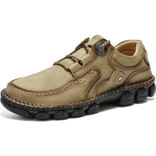 Mens boots mens ankle shoes wear-resistant rubber sole casual boots trend mens suede fashion boots large size 38-48