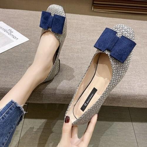 2021 New Spring and Autumn Summer Net Red Korean Version of Comfortable Shallow Mouth All-match One-step Womens Single Shoes