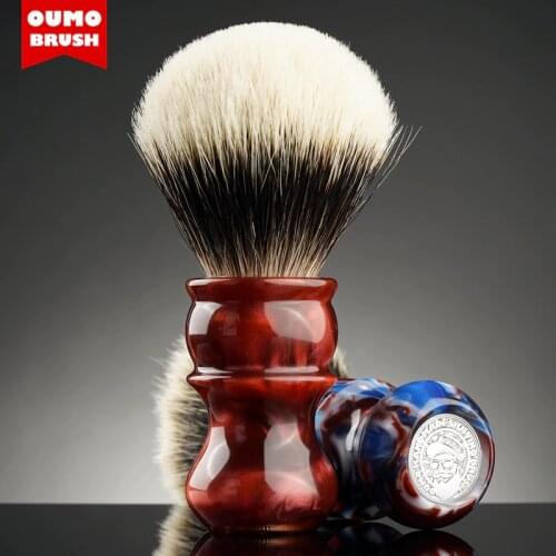 OUMO BRUSH - Fire Venus badger shaving brush with Manchuria/ACE/SILK/HOOK/WT