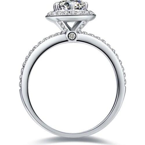 Valentine Gift Romantic New Arrival 3Ct Round Cut Diamond Ring 925 Sterling Silver Ring Non-Allergy nor Tarnish