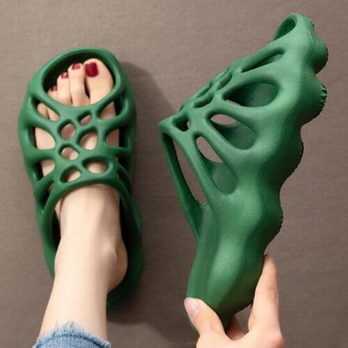 Sandals Women Shoes Slippers Pregnant Womens Slippers Summer Thick Bottom Beach Shoes Anti-skid Student Lovely Hole Shoes sh437