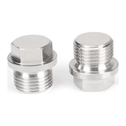 1/8"-2" hex flange plugs hexagon socket drive 304 stainless steel pipe Fittings set screw tube male bolt Qty 1