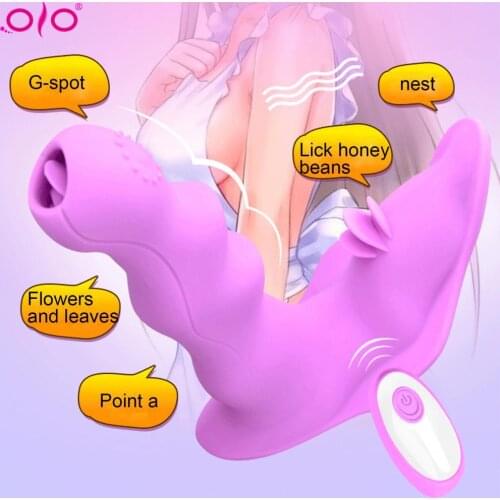 OLO Wireless Remote Control Masturbator Dildo Vibrator Panties Vibrator G-spot Clitoral Stimulator Pussy Plug For Women Sex Tool