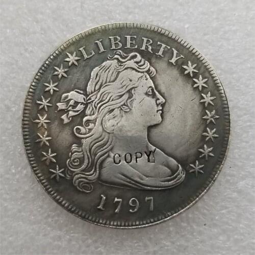 USA 1797 Draped Bust Dollar Copy Coin commemorative coins-replica coins medal coins collectibles