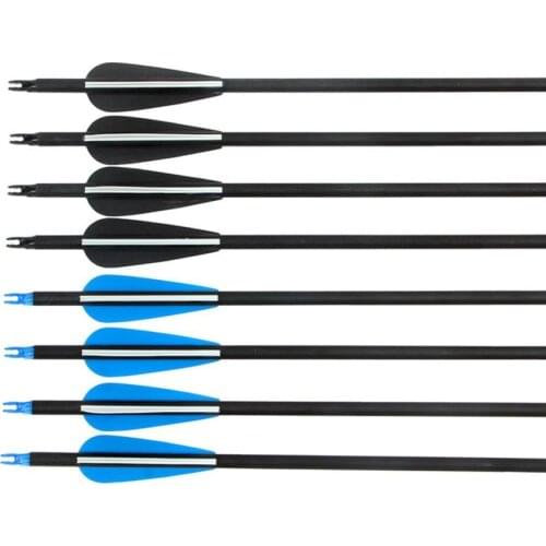 12pcs/set Mixed Carbon Arrows Carbon Arrow Diameter 7.8 mm for Recurve Compound Bows Archery Equipment