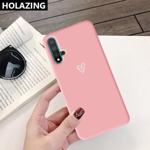 Candy Color Ultra Thin Matte Loving Case For Huawei Nova 5T 5 Pro 4E 3 3E 3i Phone Cases Cover Fundas