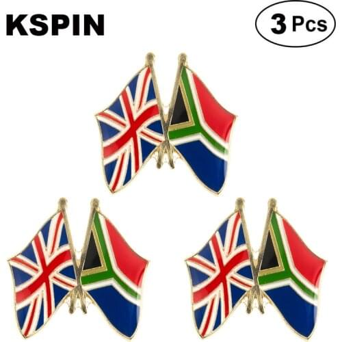 UK Jack South African Frendship Lapel Pin Brooches Pins Flag badge Brooch Badges