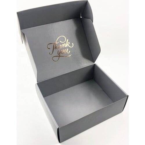 Grey Paper Packaging Mailer Box Carton Cardboard Corrugated Shipping Box Color Paper Box