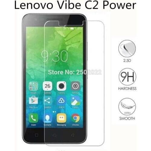 Safety 2.5D 0.3mm tempered glass For Lenovo C2 k10a40 screen protector guard film front case cover guard with cleaning tools